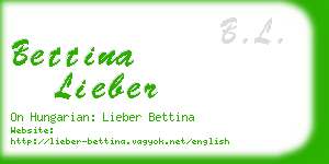 bettina lieber business card